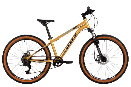 Велосипед Foxx Caiman JR 24 (2025), рама 12" (130-155 см), золотистый