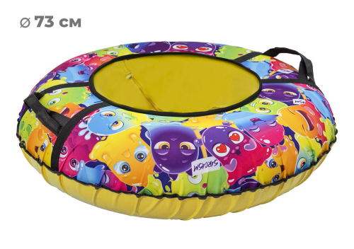 Тюбинг 65см ОКСФОРД SLIME, желтый