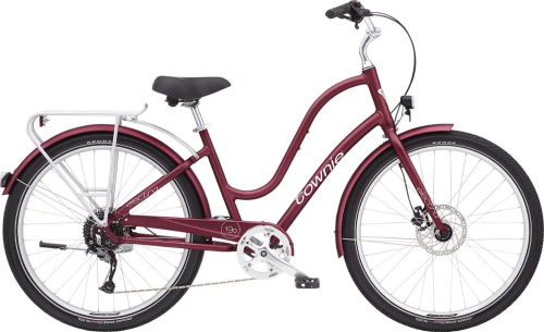 Велосипед Electra Townie Path 9D EQ Step Thru, рама M (165-175 см), бордовый