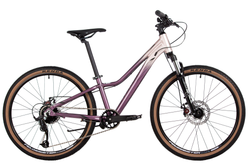 Велосипед Stinger Laguna 24 (2025) (130-155 см), фиолетово-серебристый