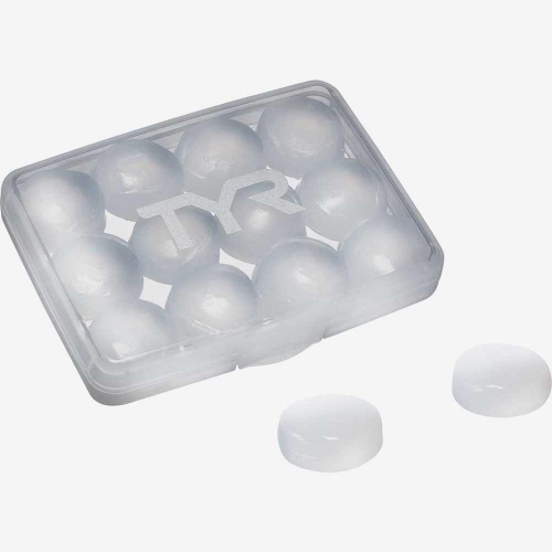 Беруши для бассейна TYR Soft Silicone Ear Plugs 12 шт, белый