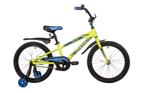 Велосипед NOVATRACK DODGER 20" (2022) (110-130 см), зеленый