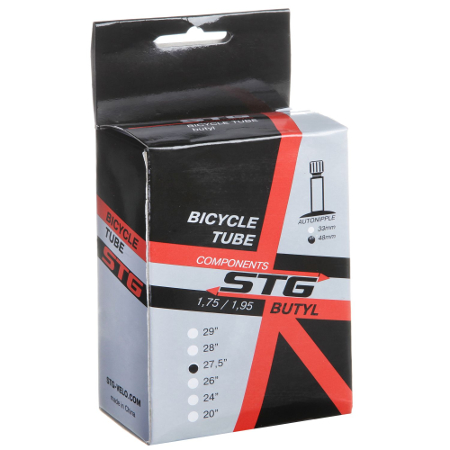 Камера велосипедная STG, бутил, 27,5"x1.5/1,75, автониппель 48мм
