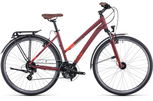 Велосипед Cube Touring Trapeze (2022), рама 50 см (165-175 см), красный