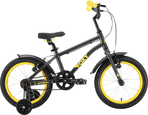 Велосипед Stark Foxy Boy 16 (2024) (98-110 см), черный