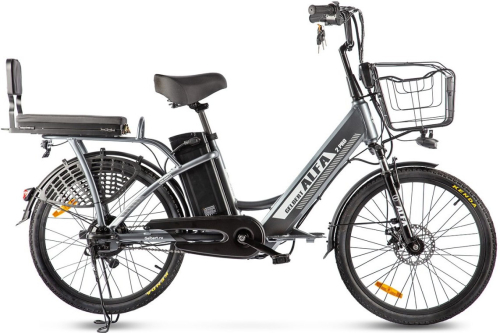 Электровелосипед Gelbert ALFA 2 PRO, серый