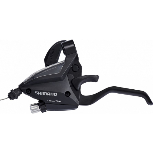 Комборучка Shimano ST-EF500-L, левая, 3-ск, трос 1800мм, под V-brake