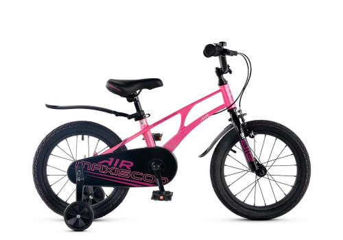 Велосипед Maxiscoo Air Стандарт 16 (2025) (98-110 см), розовый