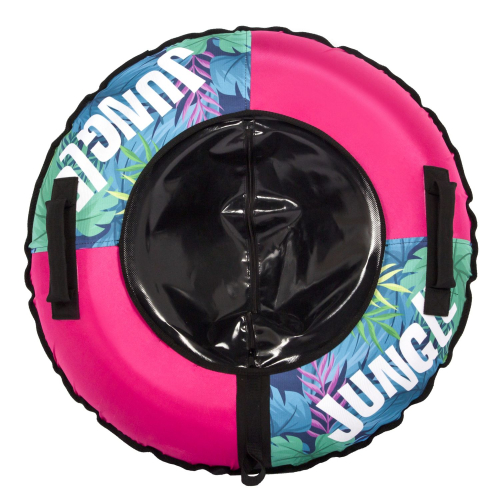 Тюбинг Snowstorm BZ-90_JUNGLE, 90 см, розовый с зеленым