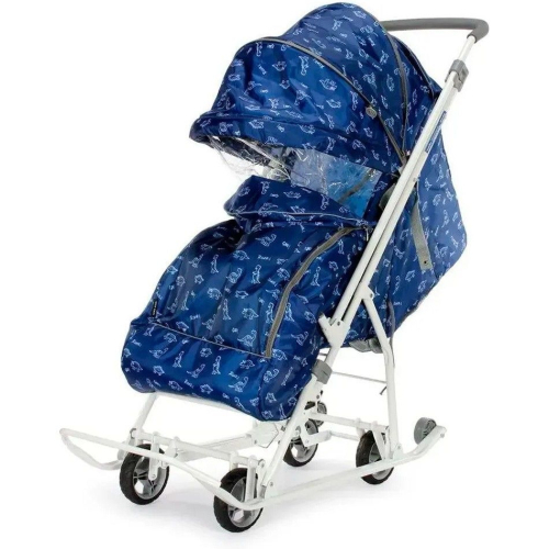 Коляска комбинированная НИКА Наши детки 3-1К, с динозавриками, НДТ3-1К/Д