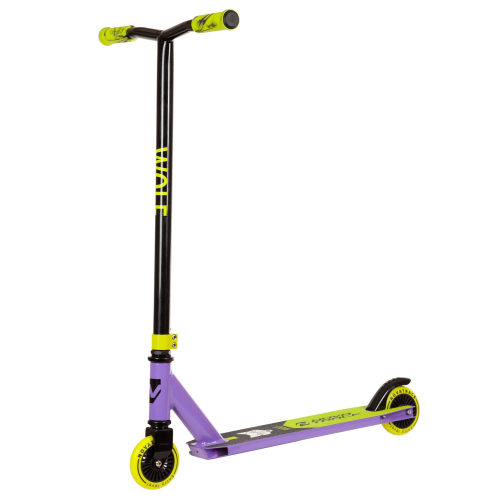 Самокат трюковой NOVATRACK WOLF'60 (2022), черный-фиолетовый