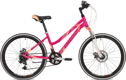 Велосипед Stinger Laguna D 24" (2019), рама 12" (130-155 см), розовый