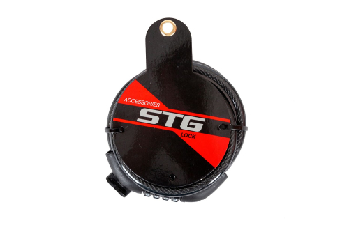 Замок, трос спиральный, кодовый диам.10х120см