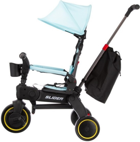 Велосипед трехколесный Slider Eva IT1101, складной, с ручкой управления (92-98 см), бирюзовый