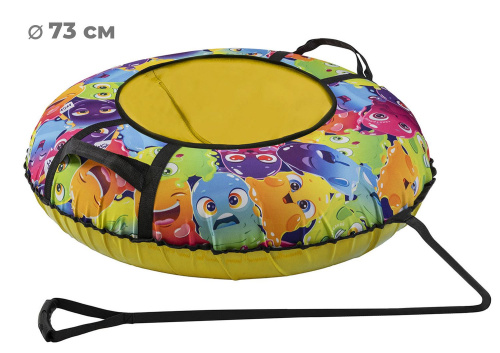 Тюбинг 65см ОКСФОРД SLIME, желтый