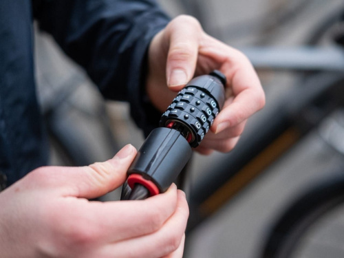 Замок велосипедный BBB CodeLock BBL-45, 15x1800 мм, черный