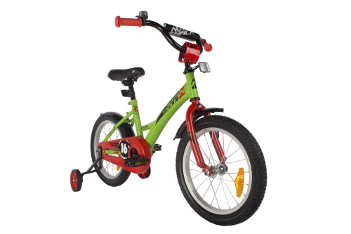 Велосипед NOVATRACK STRIKE 16" (2022) (98-110 см), зеленый