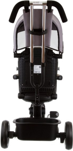 Велосипед трехколесный Slider Eva HM-618-2, с ручкой управления (92-98 см), серый