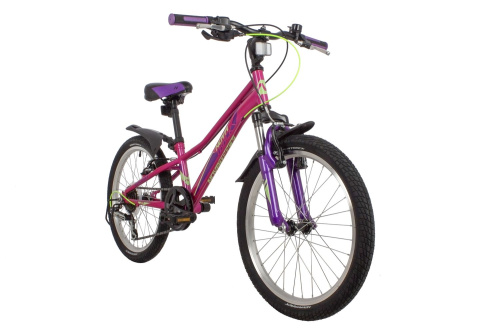 Велосипед NOVATRACK VALIANT 20" (2022) (110-130 см), фиолетовый