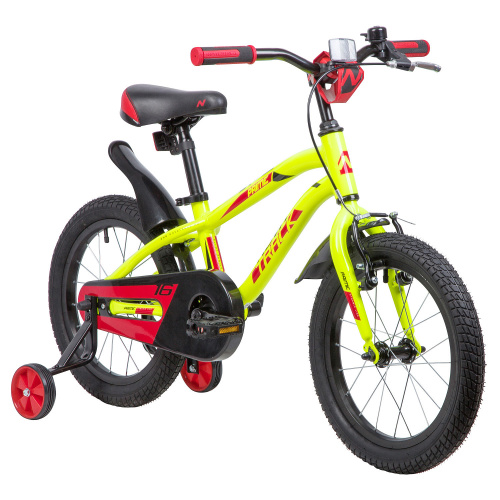 Велосипед NOVATRACK PRIME 16" (2019), рама 10.5" (98-110 см), зеленый