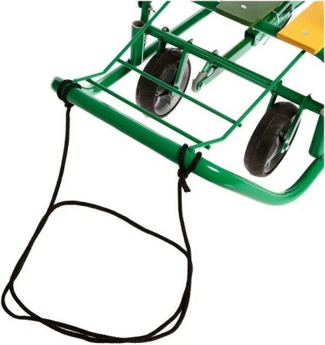 Санки детские Ника "Ветерок 7 универсал" с рукавичками, зеленый