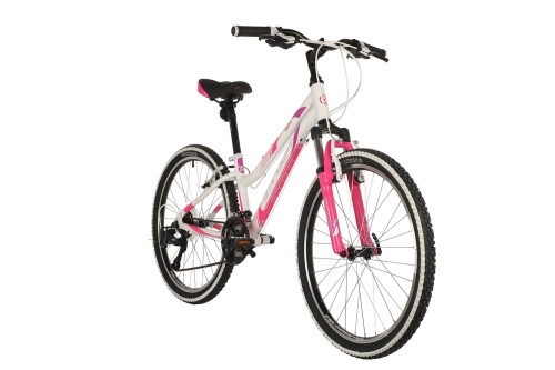 Велосипед STINGER LAGUNA 24" (2021), рама 14" (130-155 см), белый