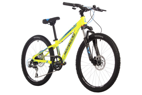 Велосипед Novatrack Extreme HD 24" (2024), рама 11" (130-155 см), зеленый