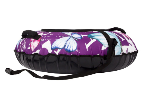 Тюбинг Snowstorm BZ-100_BUTTERFLY_V3, 100 см, розовый с черным