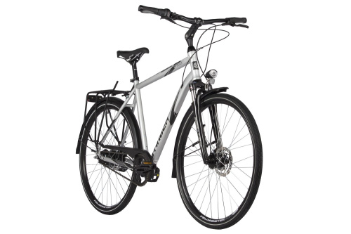 Велосипед Stinger Vancouver Pro 28" (2021), рама 60 см (185-195 см), серебристый