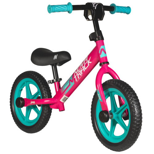 Беговел Novatrack Jump 12 (2020) (92-98 см), розовый