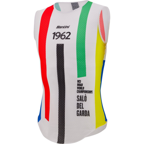 Термомайка без рукавов Santini Salo' Del Garda 1962 - UCI NS Baselayer, белый