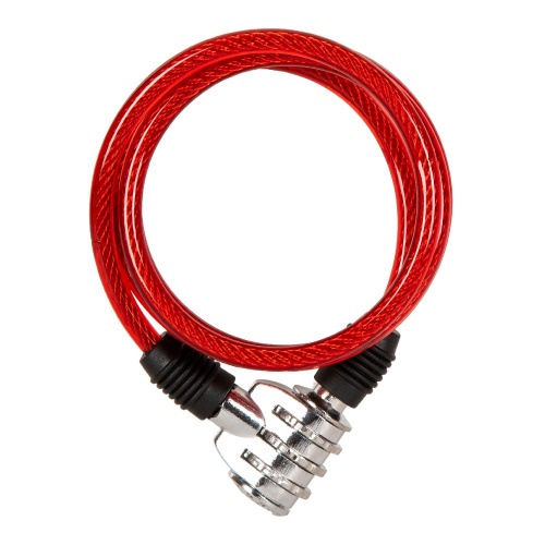 Замок кодовый 6х100см красный, красный