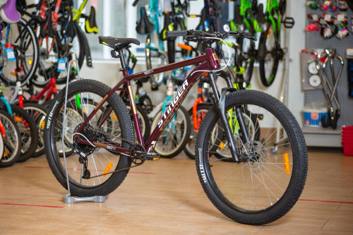 Горный велосипед Stinger Quest EVO 27,5"+ (2019), рама 20" (175-185 см), коричневый