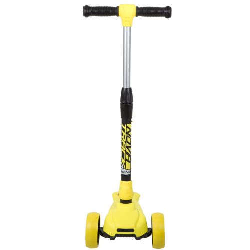 Самокат-кикборд Novatrack RainBow Car (2020), желтый