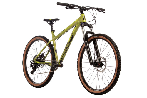 Велосипед Stinger Python Std 27.5" (2024), рама 16" (155-165 см), зеленый