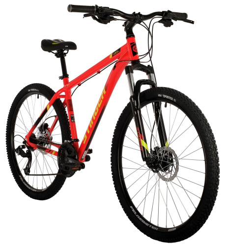 Велосипед STINGER ELEMENT PRO MICROSHIFT 27.5" (2021), рама 20" (175-185 см), красный