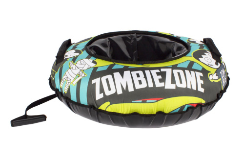 Тюбинг Snowstorm BZ-100_ZOMBIEZONE, 100 см, зеленый-черный