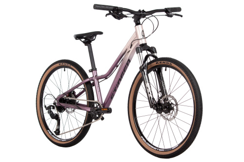Велосипед Stinger Laguna 24 (2025) (130-155 см), фиолетово-серебристый