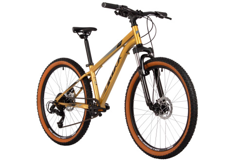 Велосипед Foxx Caiman JR 24 (2025), рама 12" (130-155 см), золотистый