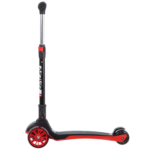 Самокат-кикборд Novatrack RainBow Basic Black (2020), черный-красный