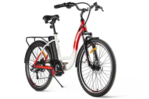 Электровелосипед Eltreco White 26" (2021), красный