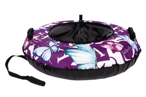 Тюбинг Snowstorm BZ-100_BUTTERFLY_V3, 100 см, розовый с черным